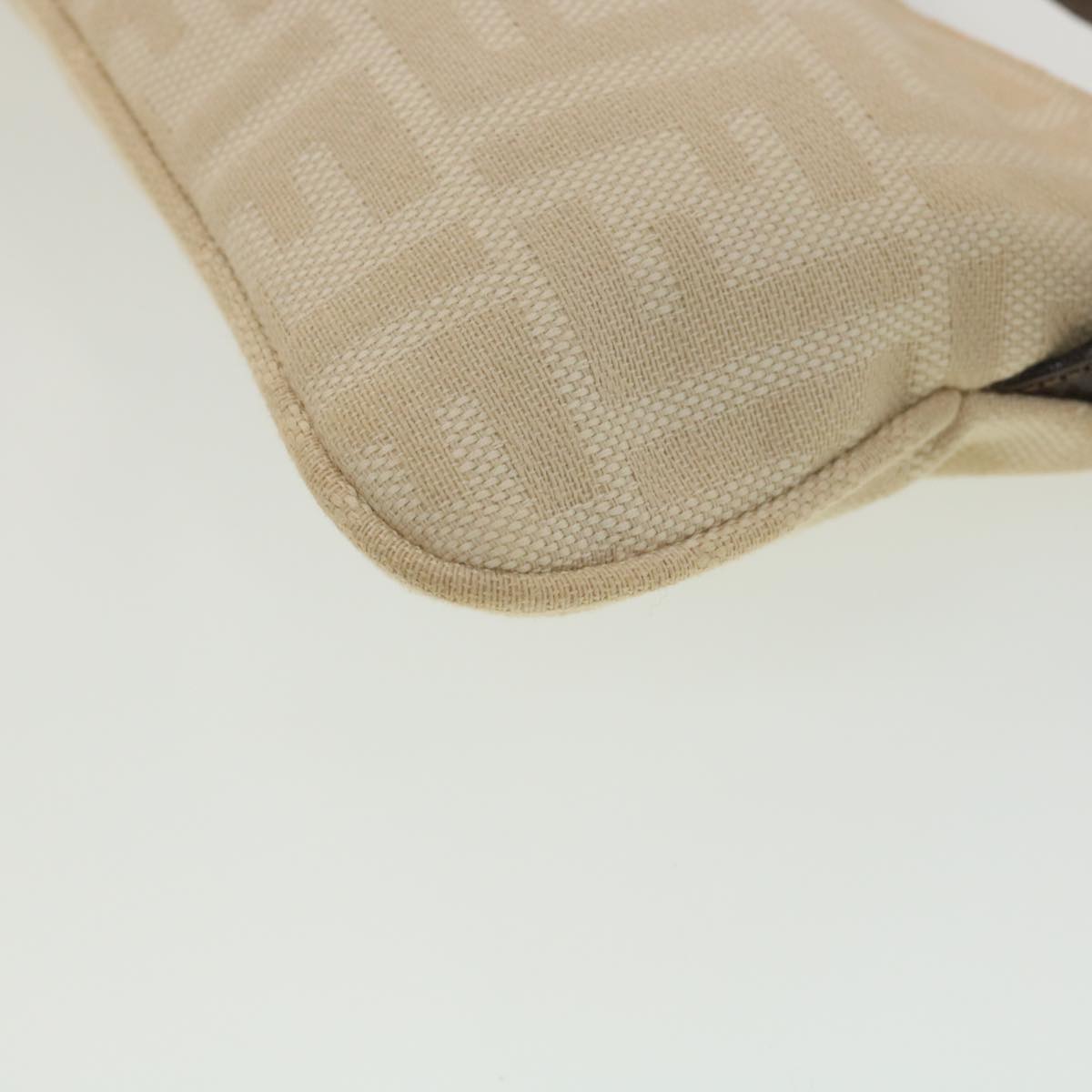 FENDI Zucca Canvas Mamma Baguette Shoulder Bag Beige yk6309