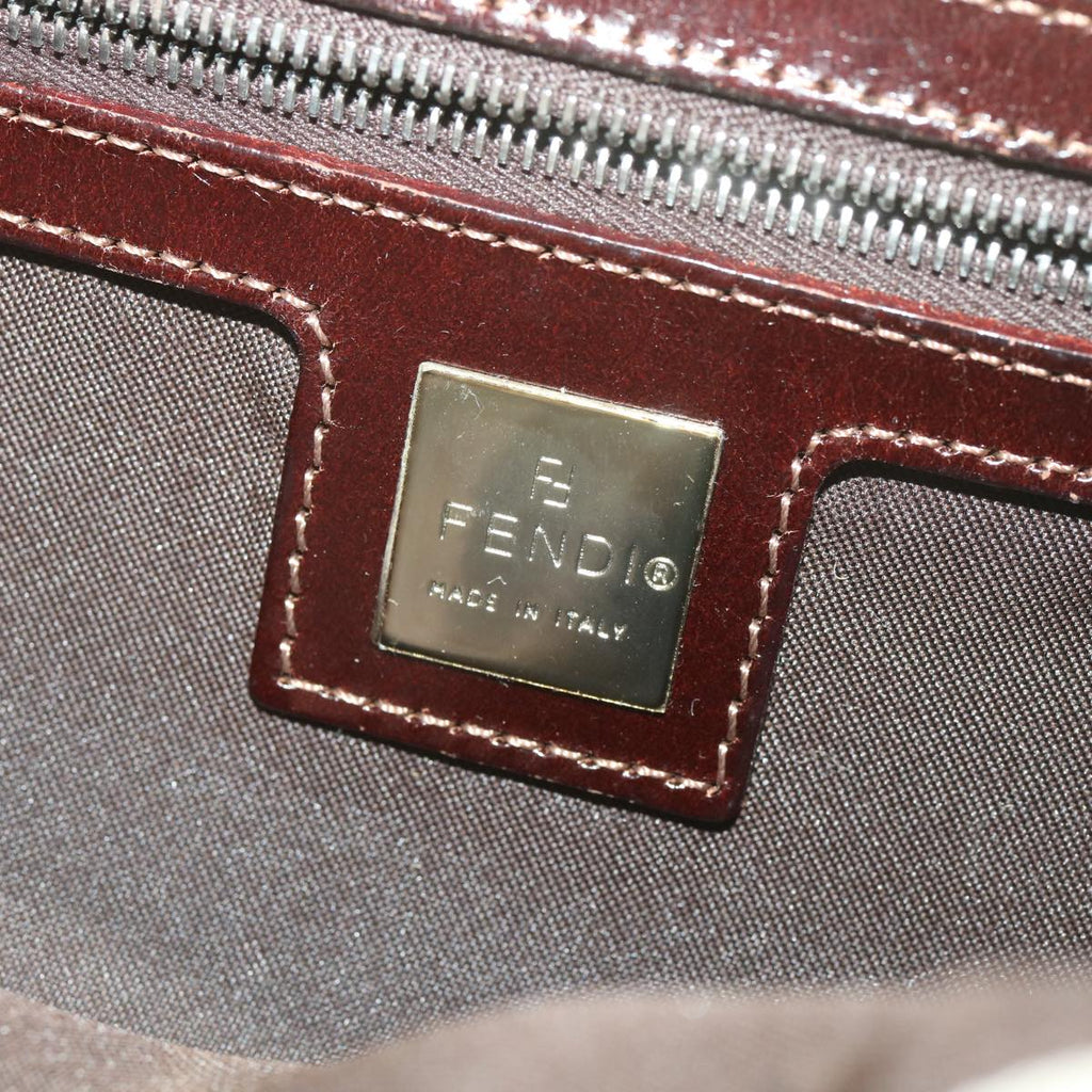 FENDI Zucca Canvas Mamma Baguette Shoulder Bag Beige yk6309