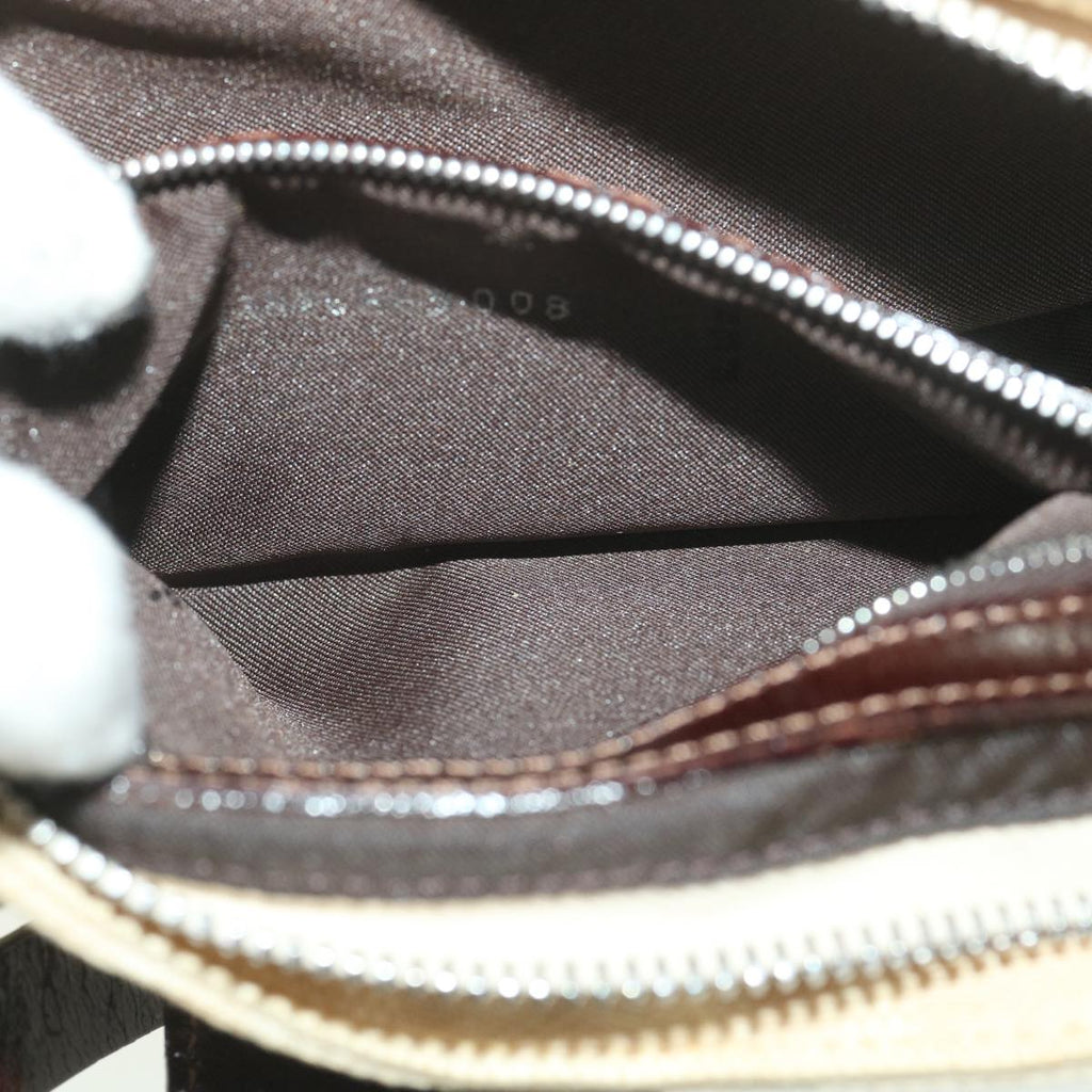 FENDI Zucca Canvas Mamma Baguette Shoulder Bag Beige yk6309