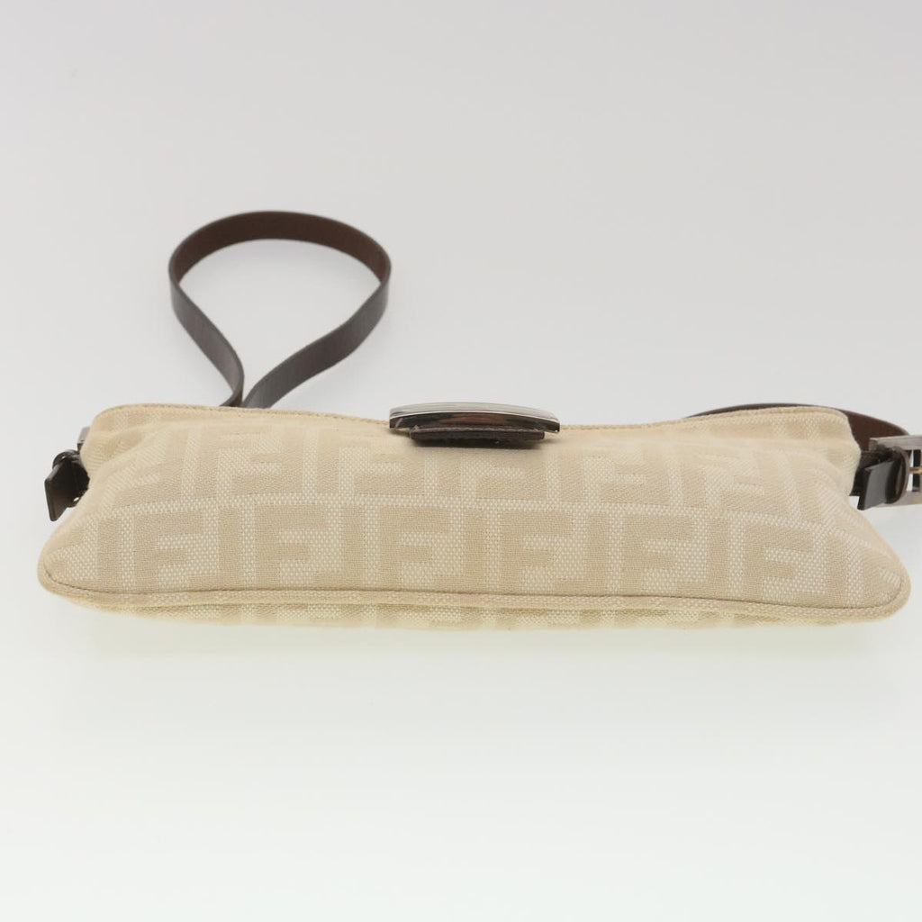 FENDI Zucca Canvas Mamma Baguette Shoulder Bag Beige yk6309