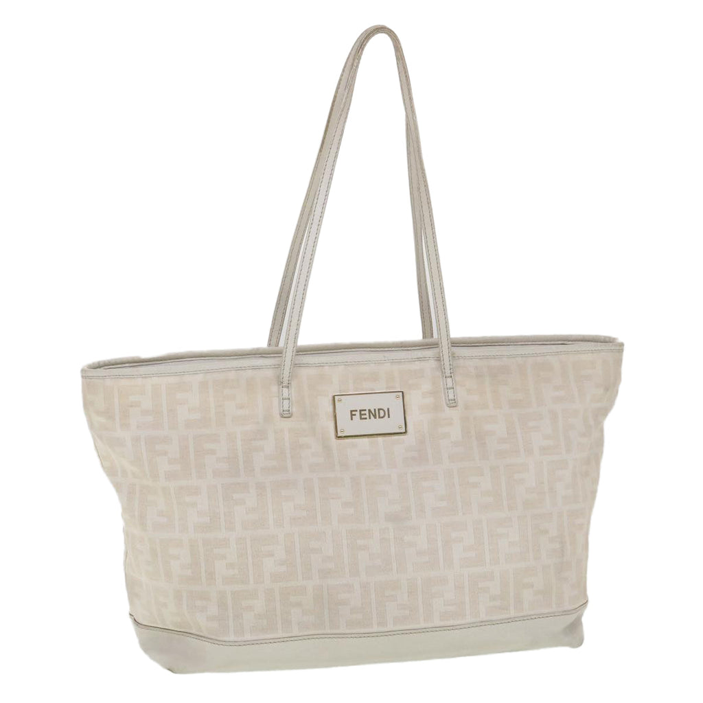 FENDI Zucca Canvas Tote Bag White 8BH185-HKN-128-2550 yk6324