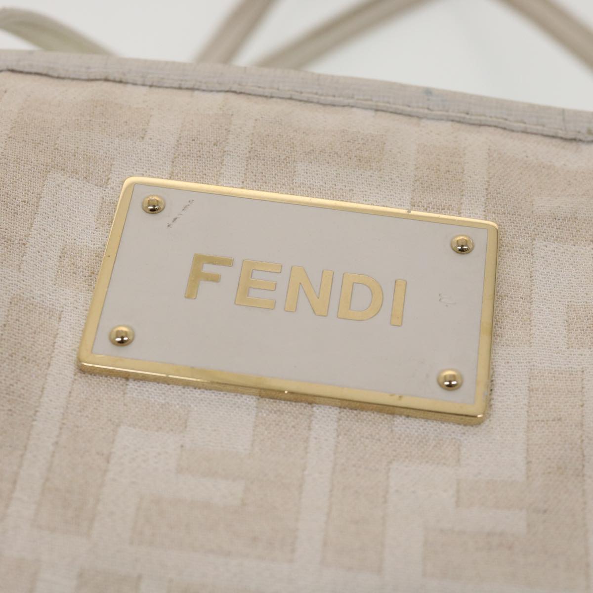 FENDI Zucca Canvas Tote Bag White 8BH185-HKN-128-2550 yk6324