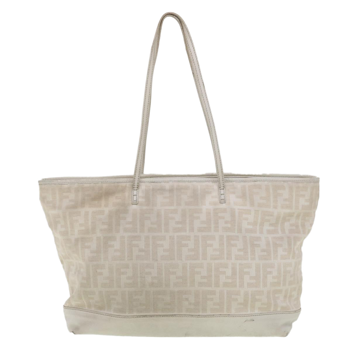 FENDI Zucca Canvas Tote Bag White 8BH185-HKN-128-2550 yk6324