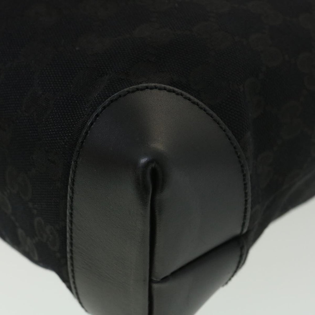 GUCCI GG Canvas Shoulder Bag Black 337598 yk6342