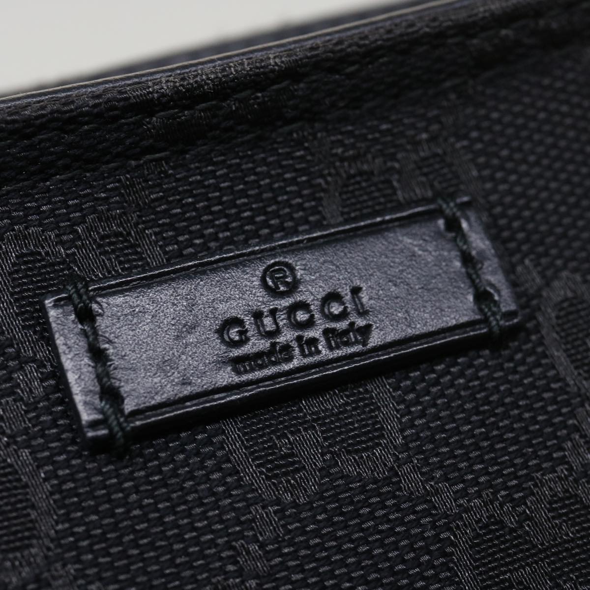 GUCCI GG Canvas Shoulder Bag Black 337598 yk6342
