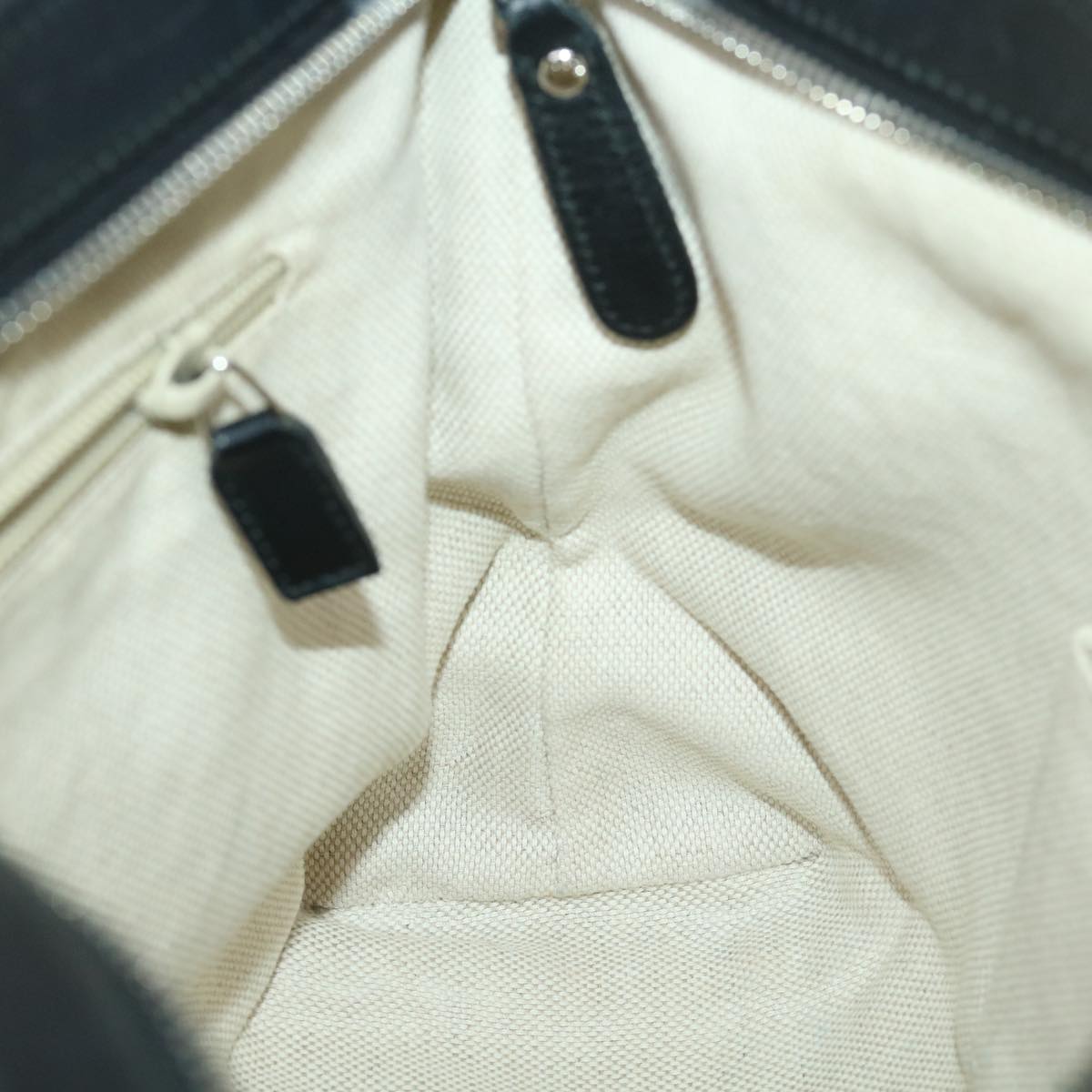 GUCCI GG Canvas Shoulder Bag Black 337598 yk6342