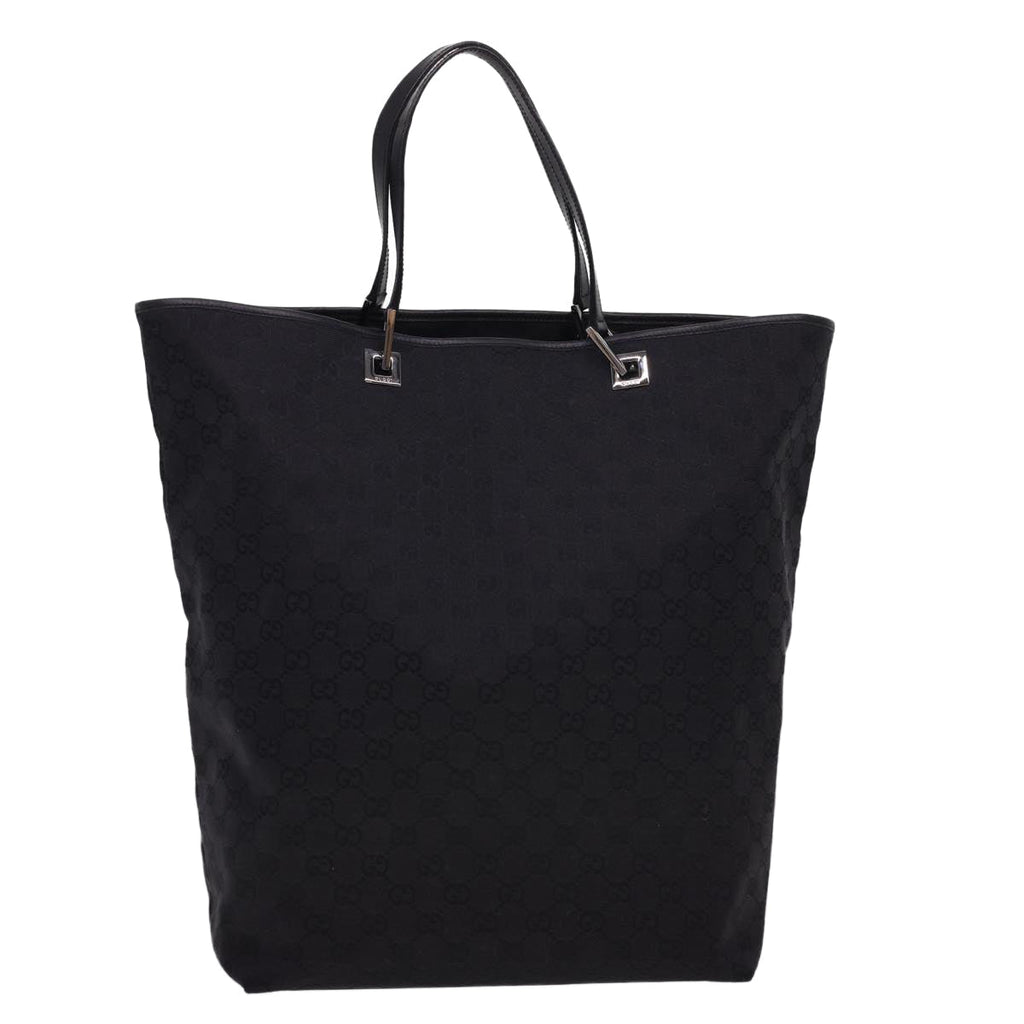 GUCCI GG Canvas Tote Bag Black 31242 yk6422