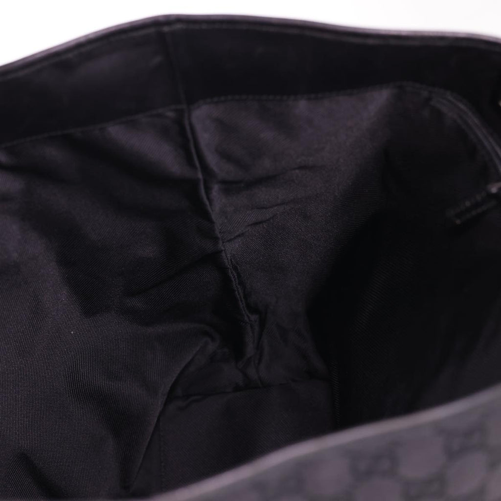 GUCCI GG Canvas Tote Bag Black 31242 yk6422