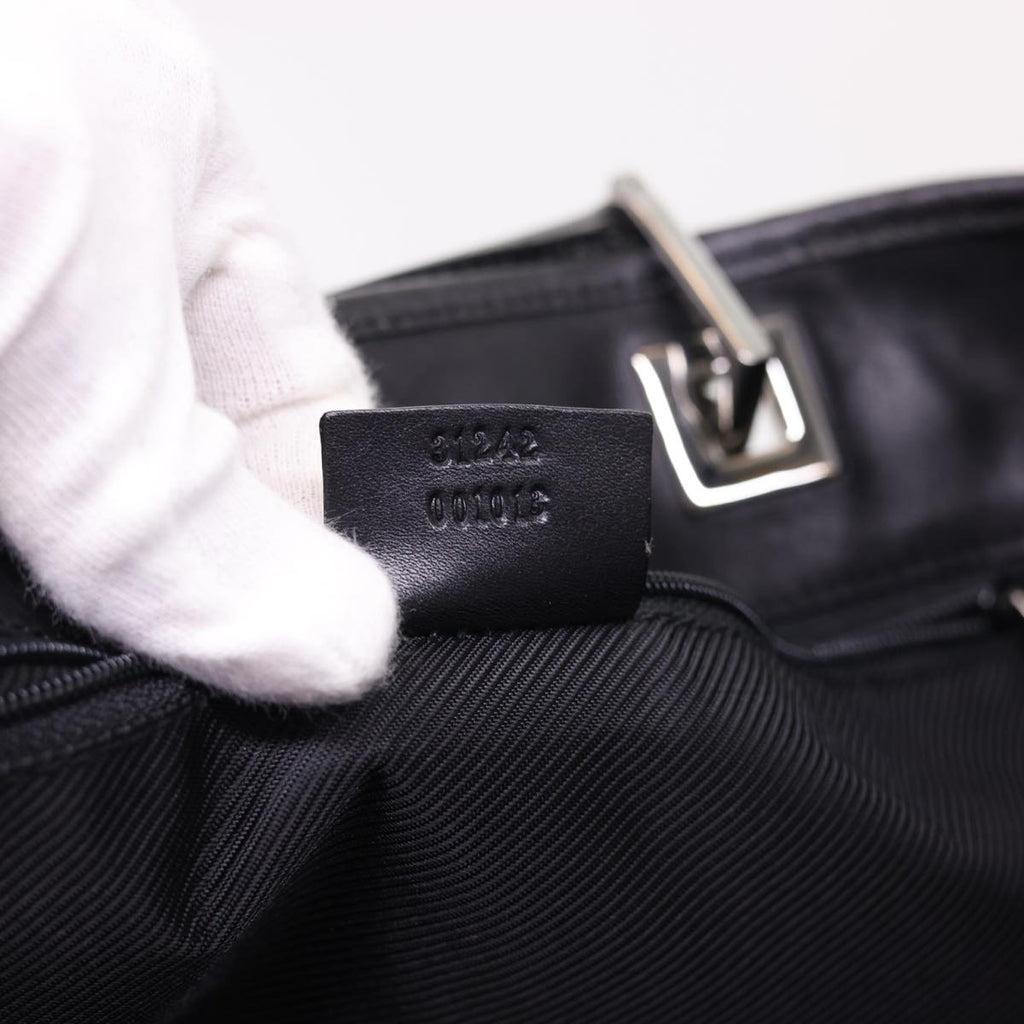 GUCCI GG Canvas Tote Bag Black 31242 yk6422