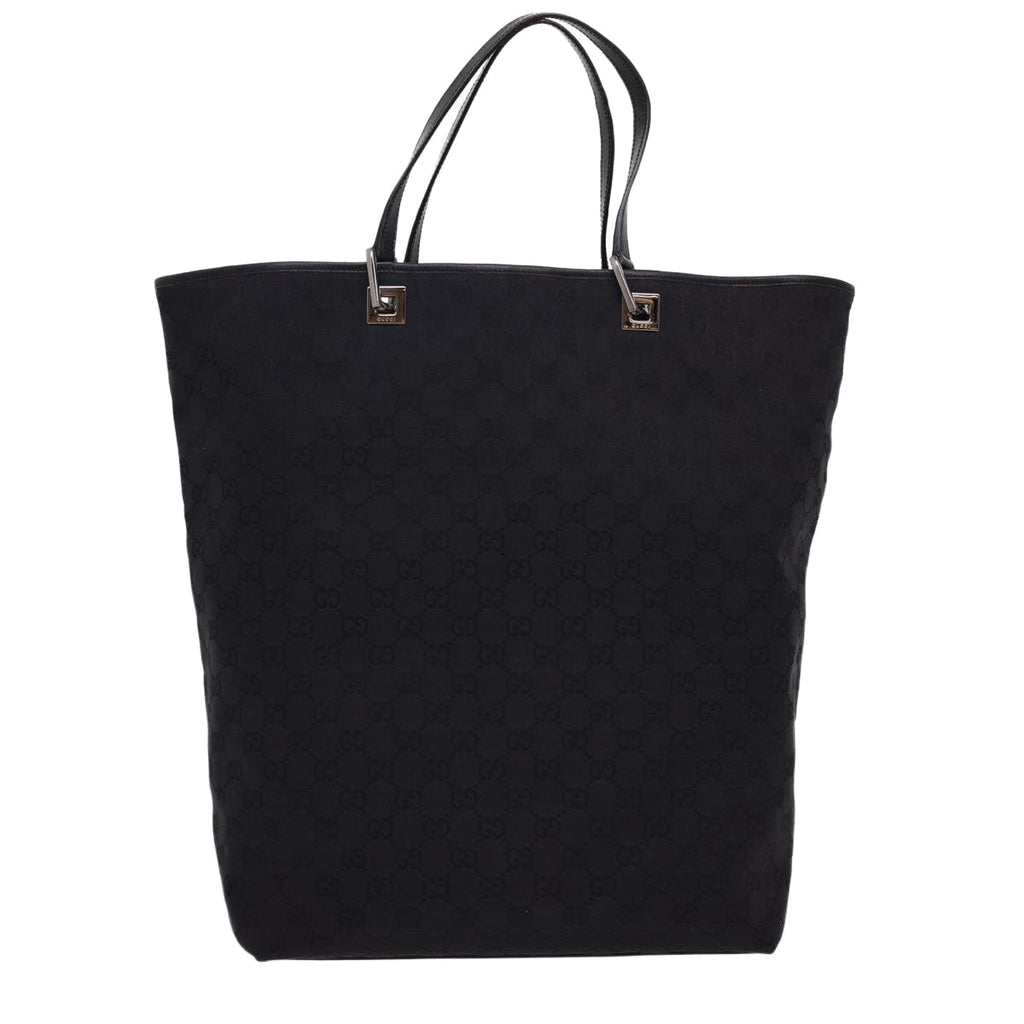 GUCCI GG Canvas Tote Bag Black 31242 yk6422