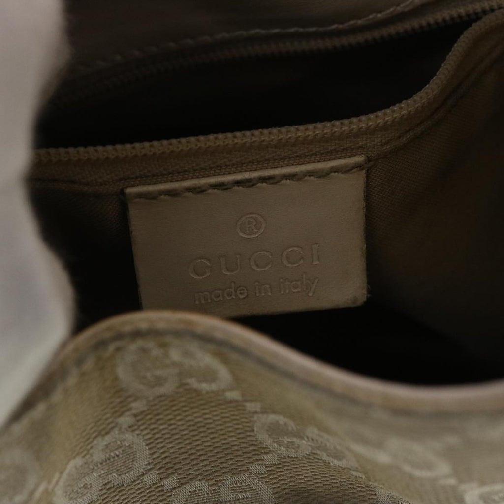 GUCCI GG Canvas Jackie Shoulder Bag Beige 001.3876 yk6453