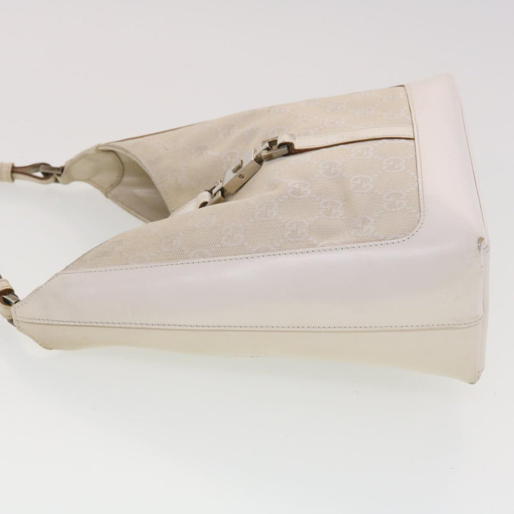 GUCCI GG Canvas Jackie Shoulder Bag Beige 001.3876 yk6453