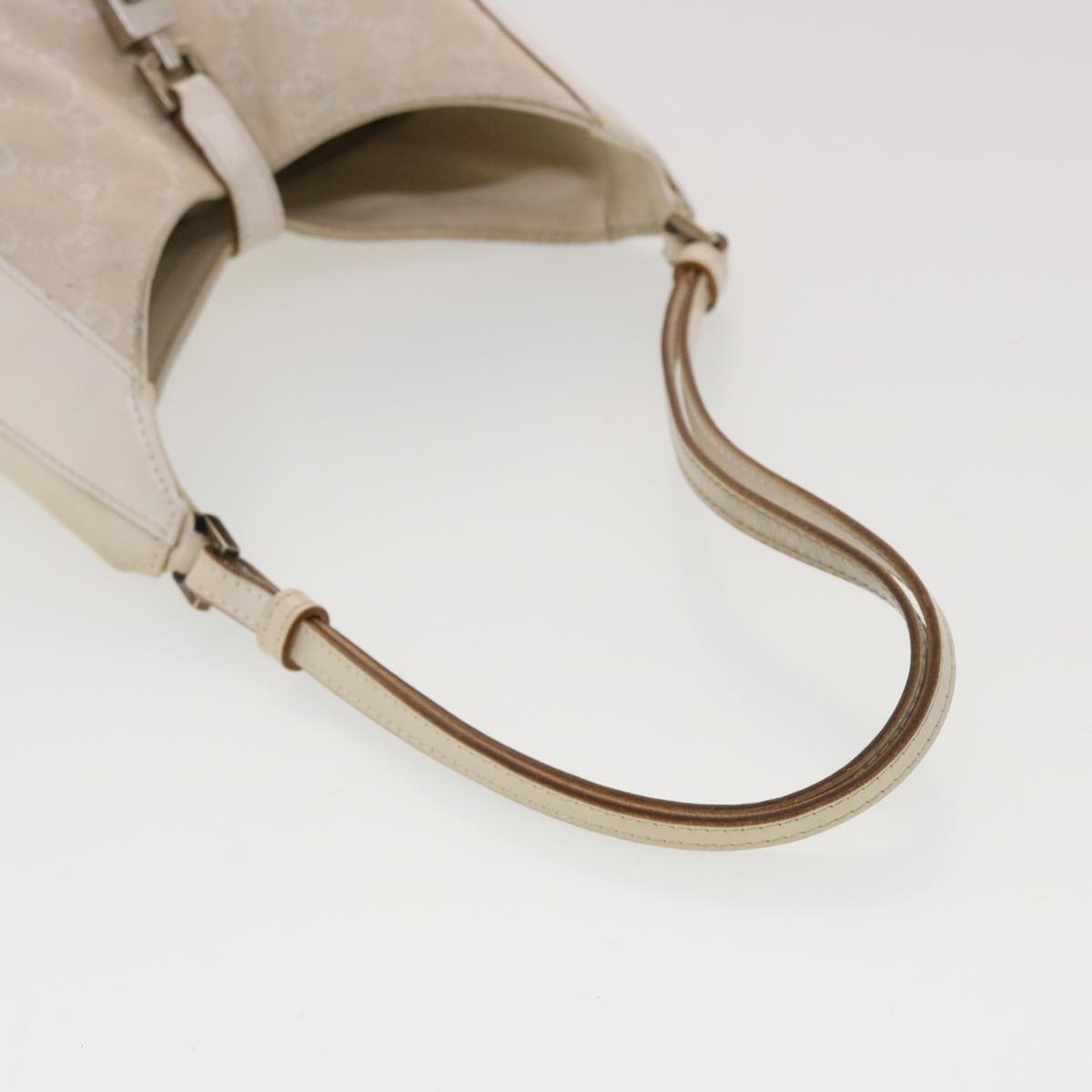 GUCCI GG Canvas Jackie Shoulder Bag Beige 001.3876 yk6453