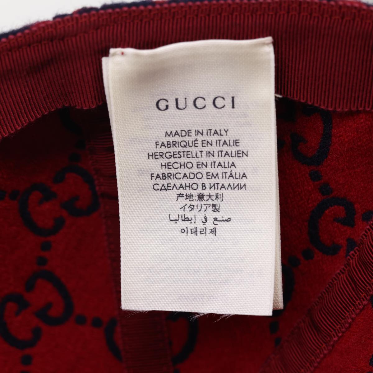 GUCCI Cap Wool M Red 517074 yk6463