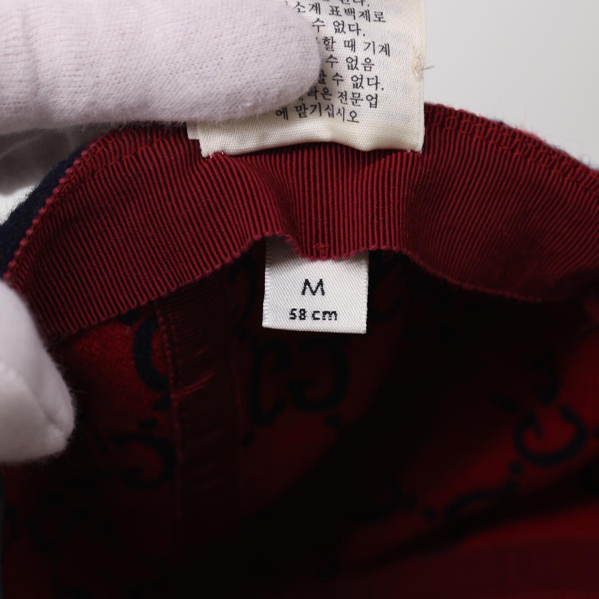 GUCCI Cap Wool M Red 517074 yk6463