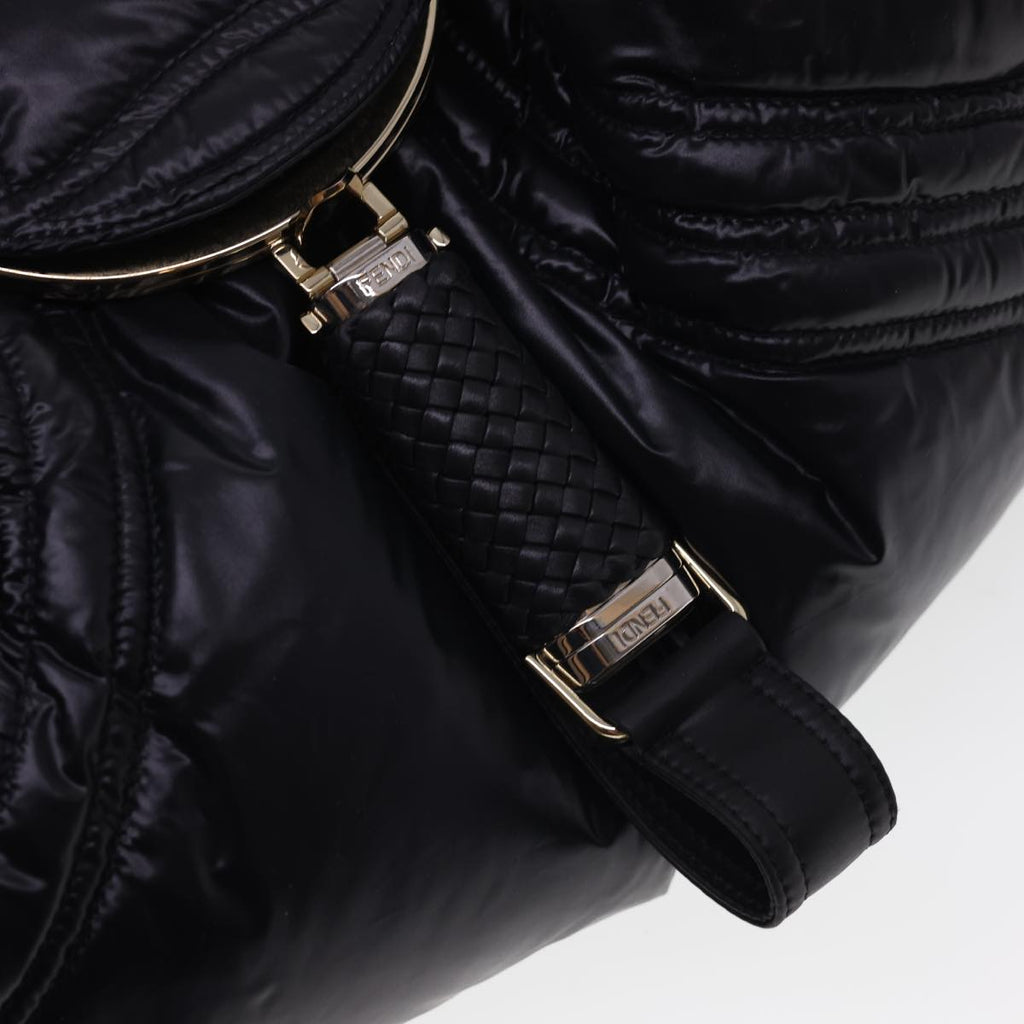FENDI Spy Hand Bag Moncler Collaboration Nylon Black yk6510