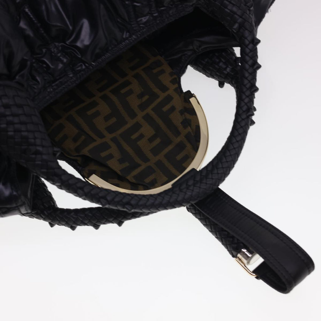 FENDI Spy Hand Bag Moncler Collaboration Nylon Black yk6510