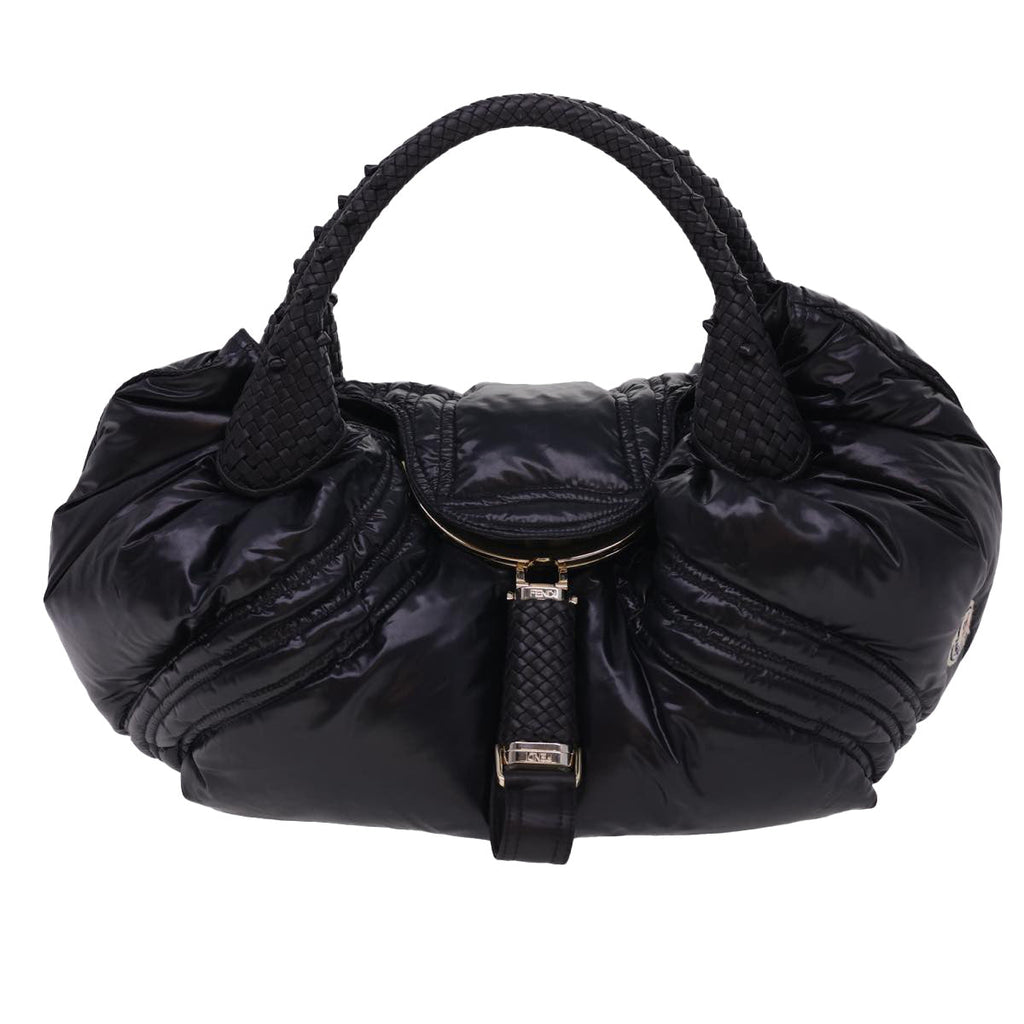 FENDI Spy Hand Bag Moncler Collaboration Nylon Black yk6510