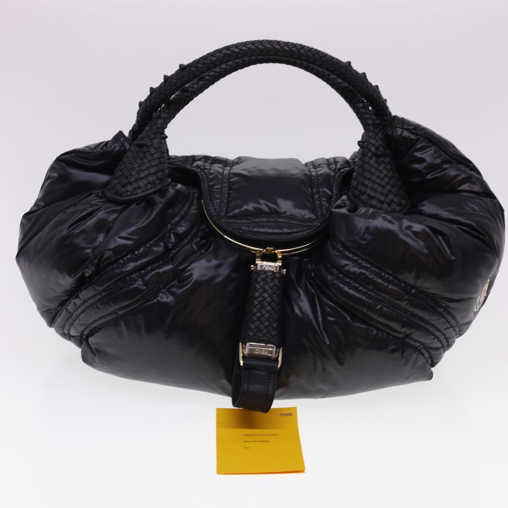 FENDI Spy Hand Bag Moncler Collaboration Nylon Black yk6510