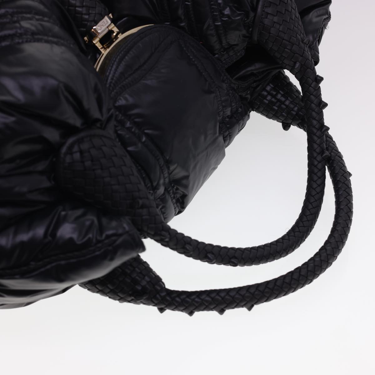 FENDI Spy Hand Bag Moncler Collaboration Nylon Black yk6510