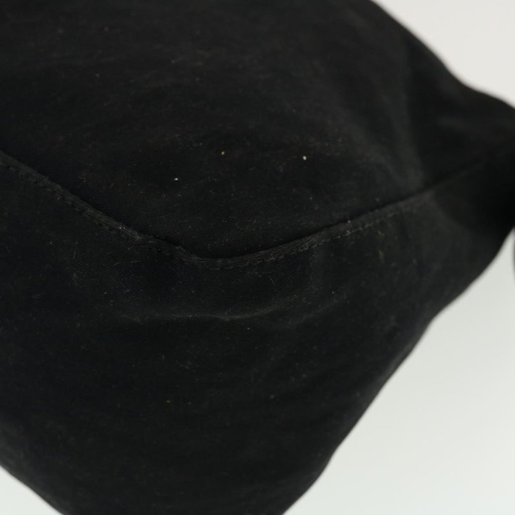FENDI Mamma Baguette Shoulder Bag Nylon Black yk6524