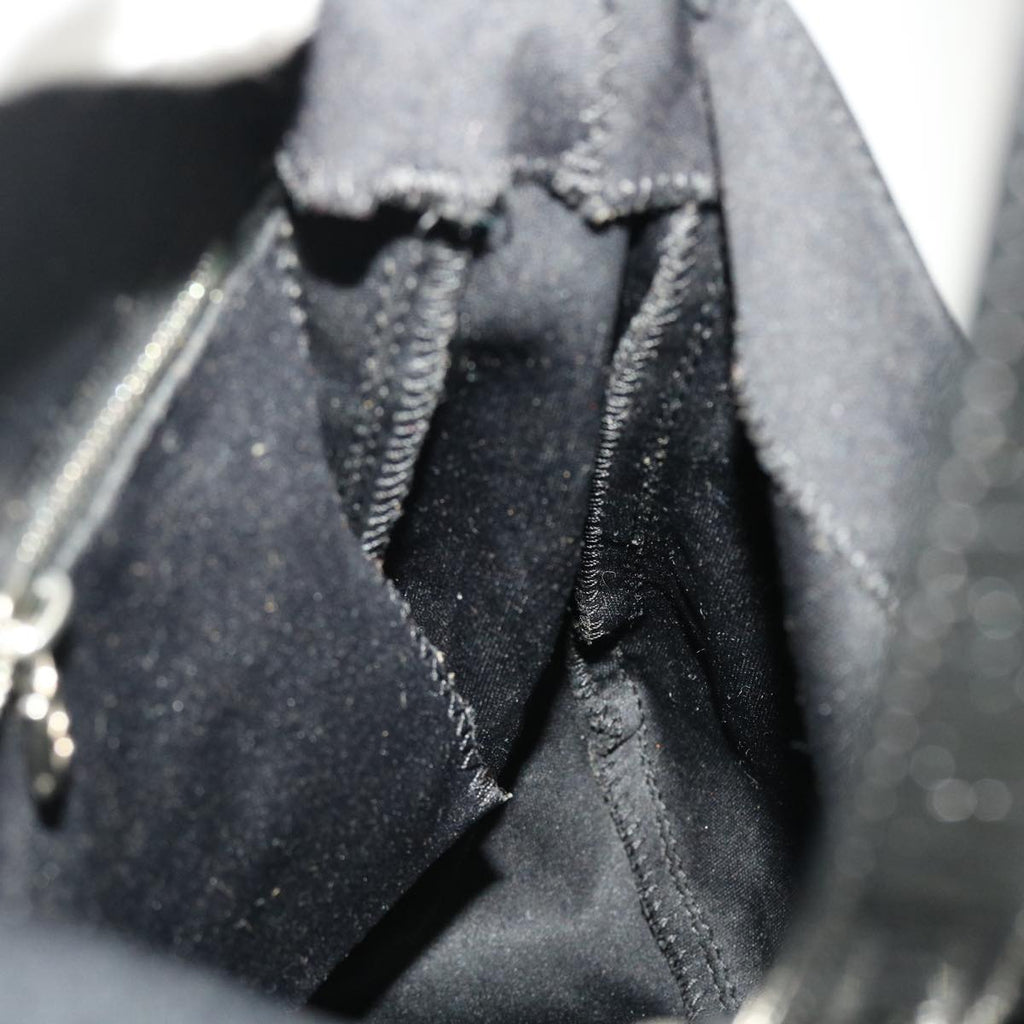 FENDI Mamma Baguette Shoulder Bag Nylon Black yk6524