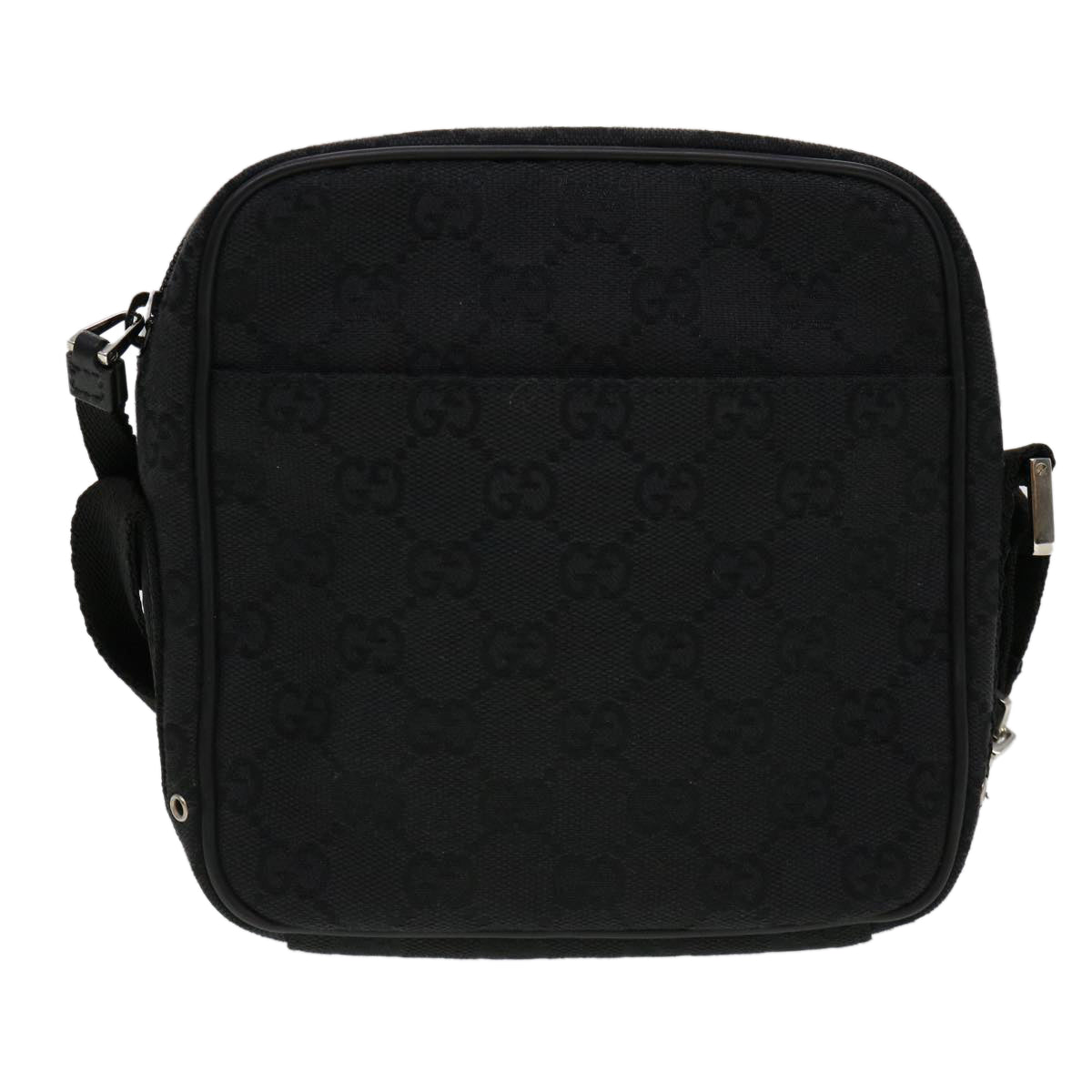 GUCCI GG Canvas Jackie Shoulder Bag Black 90470 yk6565