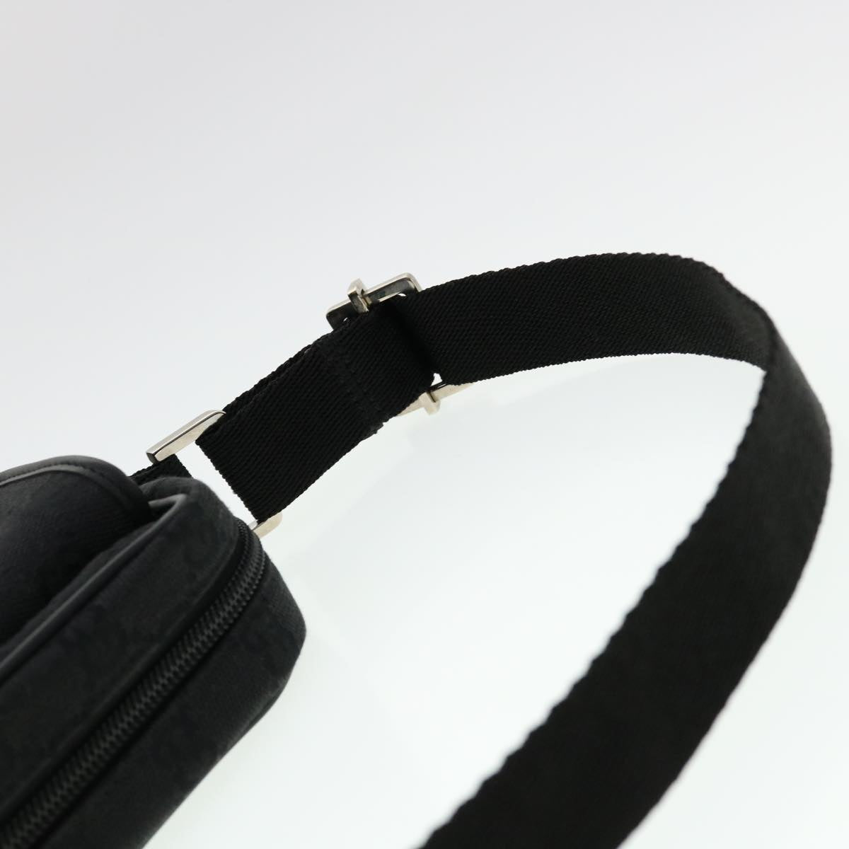 GUCCI GG Canvas Jackie Shoulder Bag Black 90470 yk6565