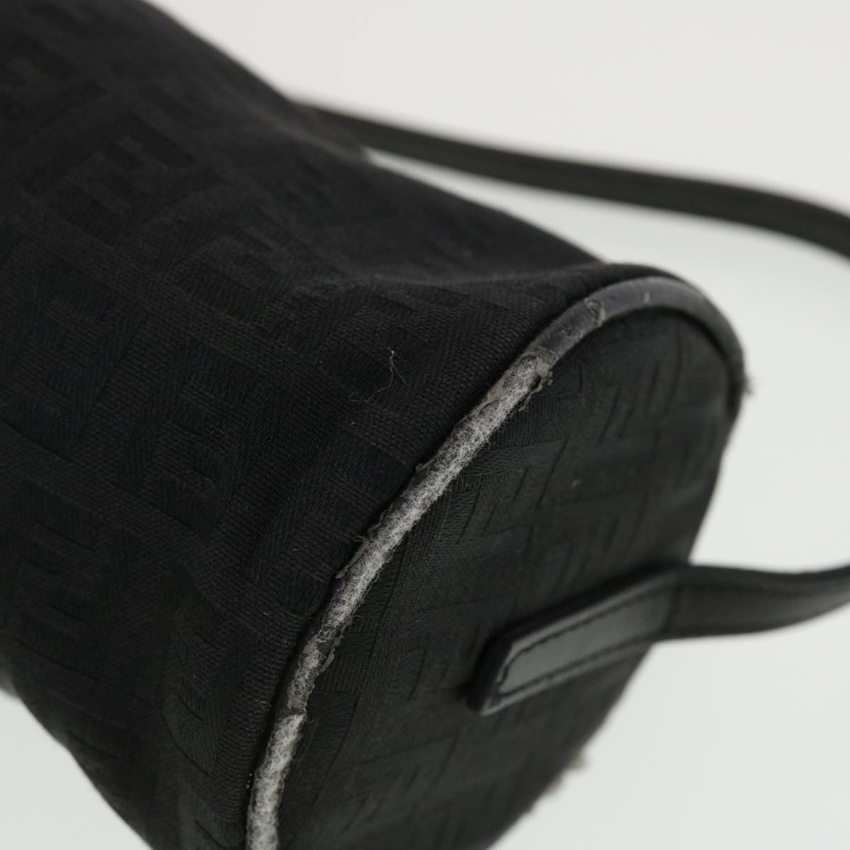 FENDI Zucchino Canvas Accessory Pouch Black 2370-7N0016028 yk6647B