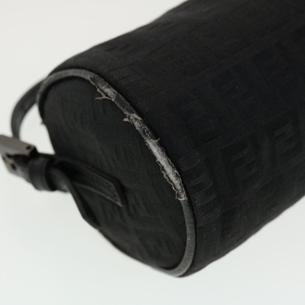 FENDI Zucchino Canvas Accessory Pouch Black 2370-7N0016028 yk6647B