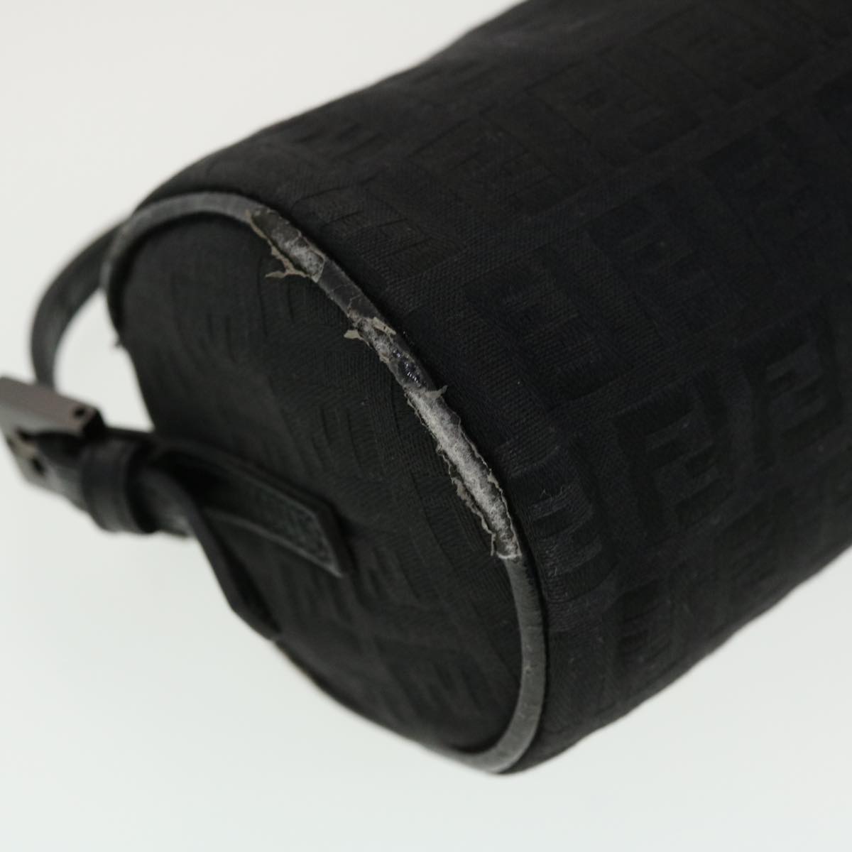 FENDI Zucchino Canvas Accessory Pouch Black 2370-7N0016028 yk6647B