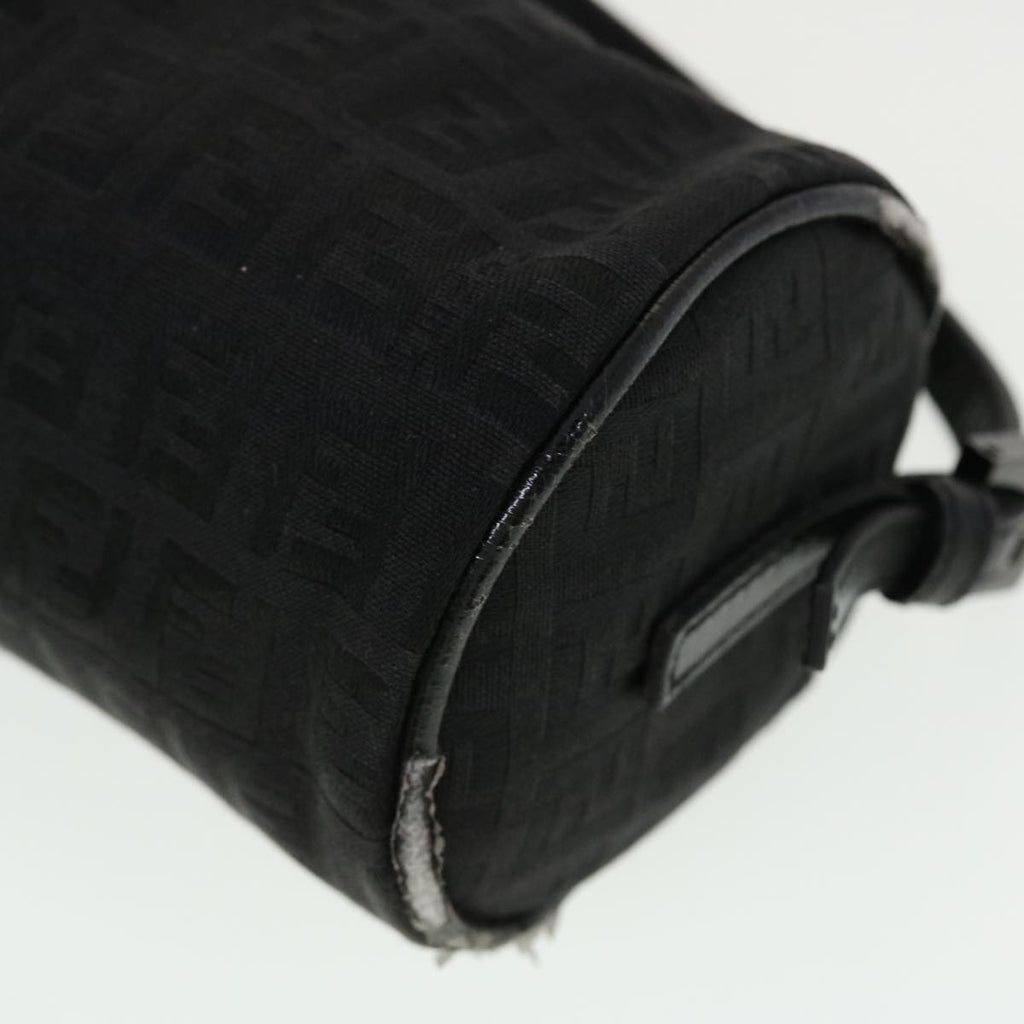 FENDI Zucchino Canvas Accessory Pouch Black 2370-7N0016028 yk6647B