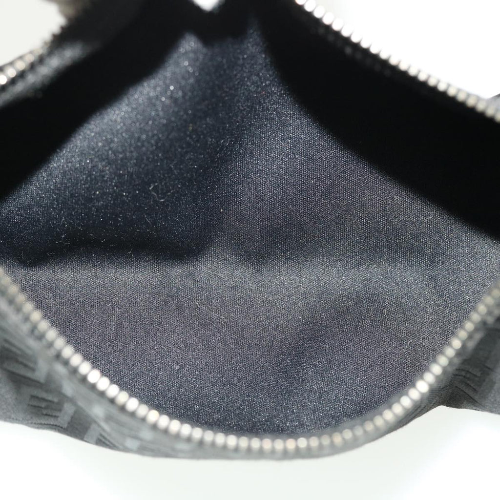 FENDI Zucchino Canvas Accessory Pouch Black 2370-7N0016028 yk6647B