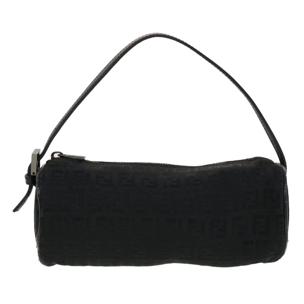 FENDI Zucchino Canvas Accessory Pouch Black 2370-7N0016028 yk6647B