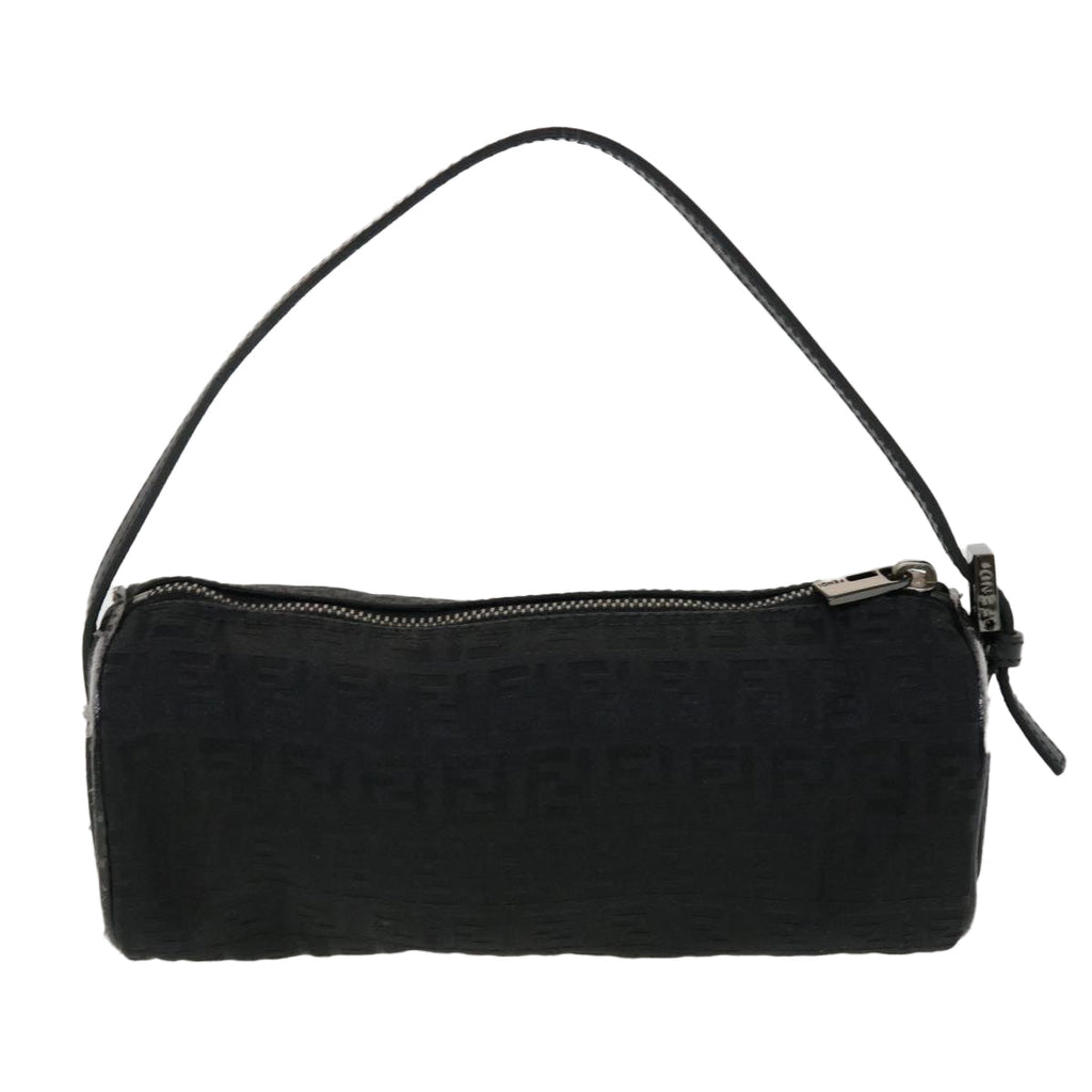 FENDI Zucchino Canvas Accessory Pouch Black 2370-7N0016028 yk6647B