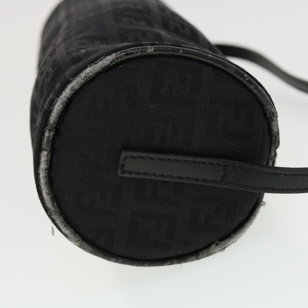 FENDI Zucchino Canvas Accessory Pouch Black 2370-7N0016028 yk6647B
