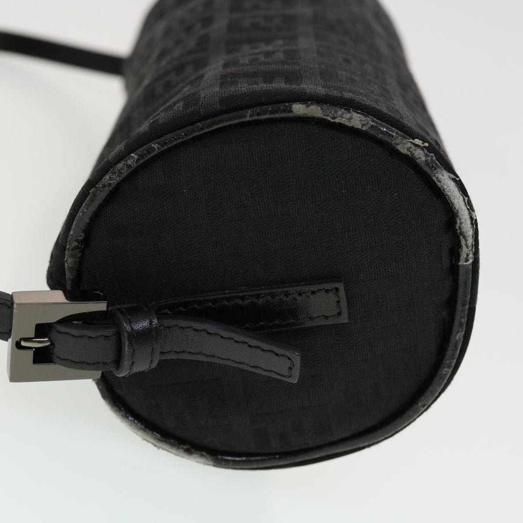 FENDI Zucchino Canvas Accessory Pouch Black 2370-7N0016028 yk6647B