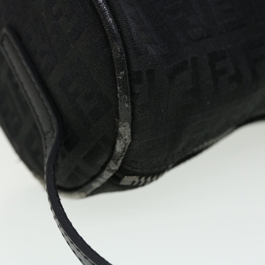 FENDI Zucchino Canvas Accessory Pouch Black 2370-7N0016028 yk6647B