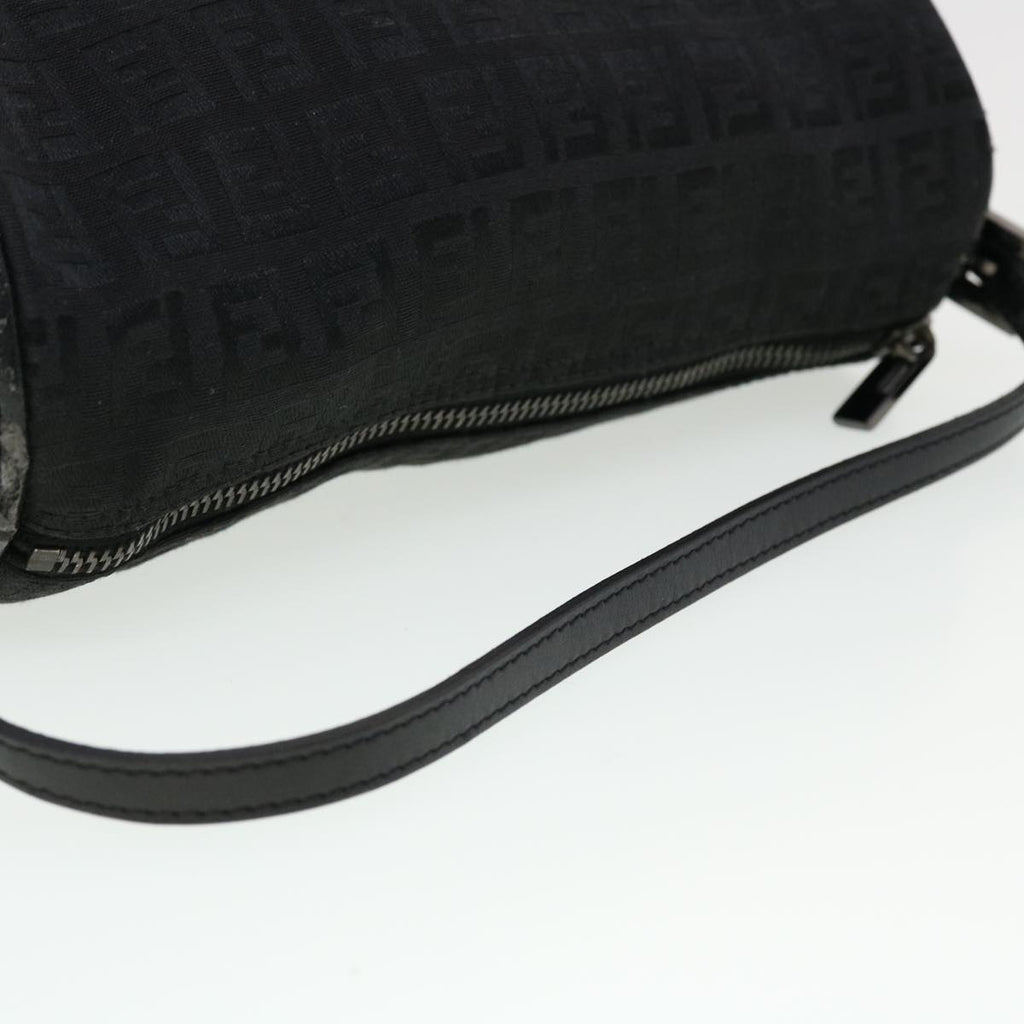 FENDI Zucchino Canvas Accessory Pouch Black 2370-7N0016028 yk6647B