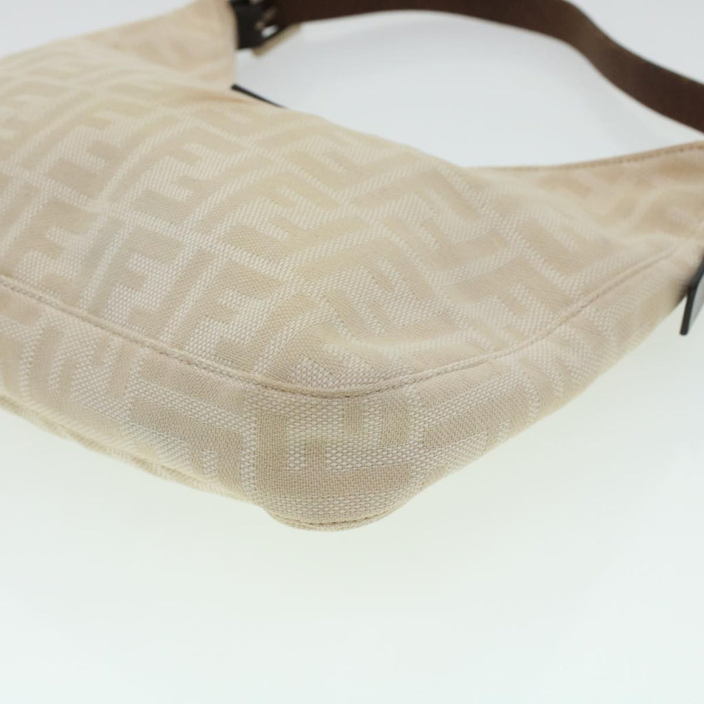 FENDI Zucca Canvas Mamma Baguette Shoulder Bag Beige 222826569008 yk6695B