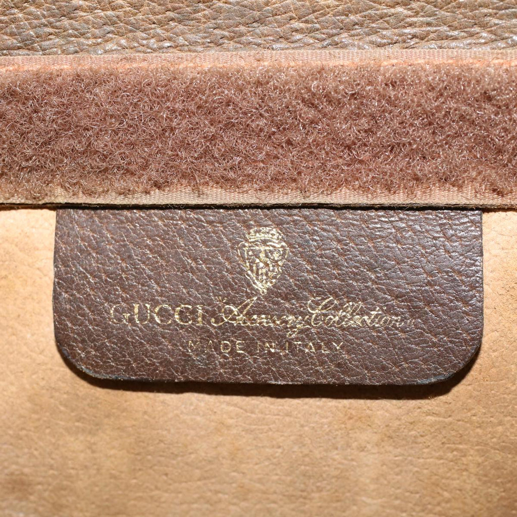 GUCCI GG Canvas Web Sherry Line Clutch Bag Beige Red Green 89.01.002 yk6702