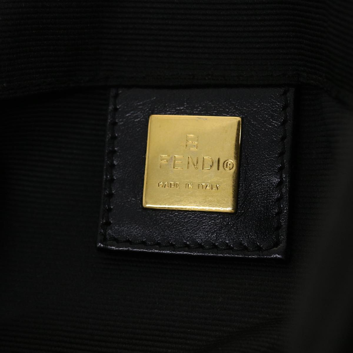 FENDI Hand Bag Nylon Black 2119 26526 089 yk6785