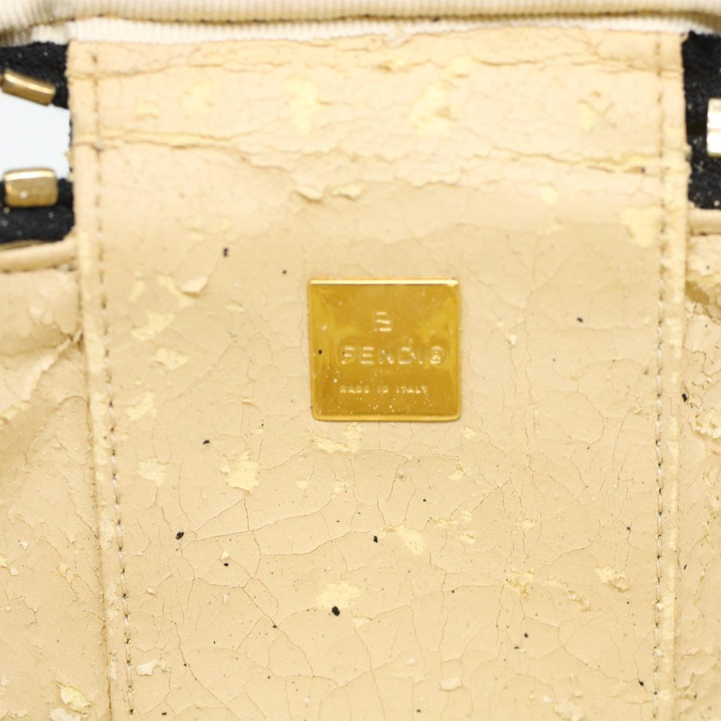 FENDI Zucca Canvas Vanity Cosmetic Pouch Black Brown yk6874B