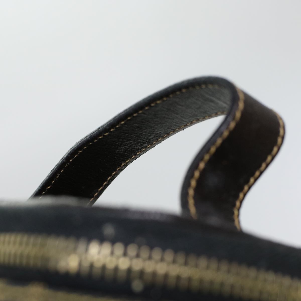 FENDI Zucca Canvas Vanity Cosmetic Pouch Black Brown yk6874B