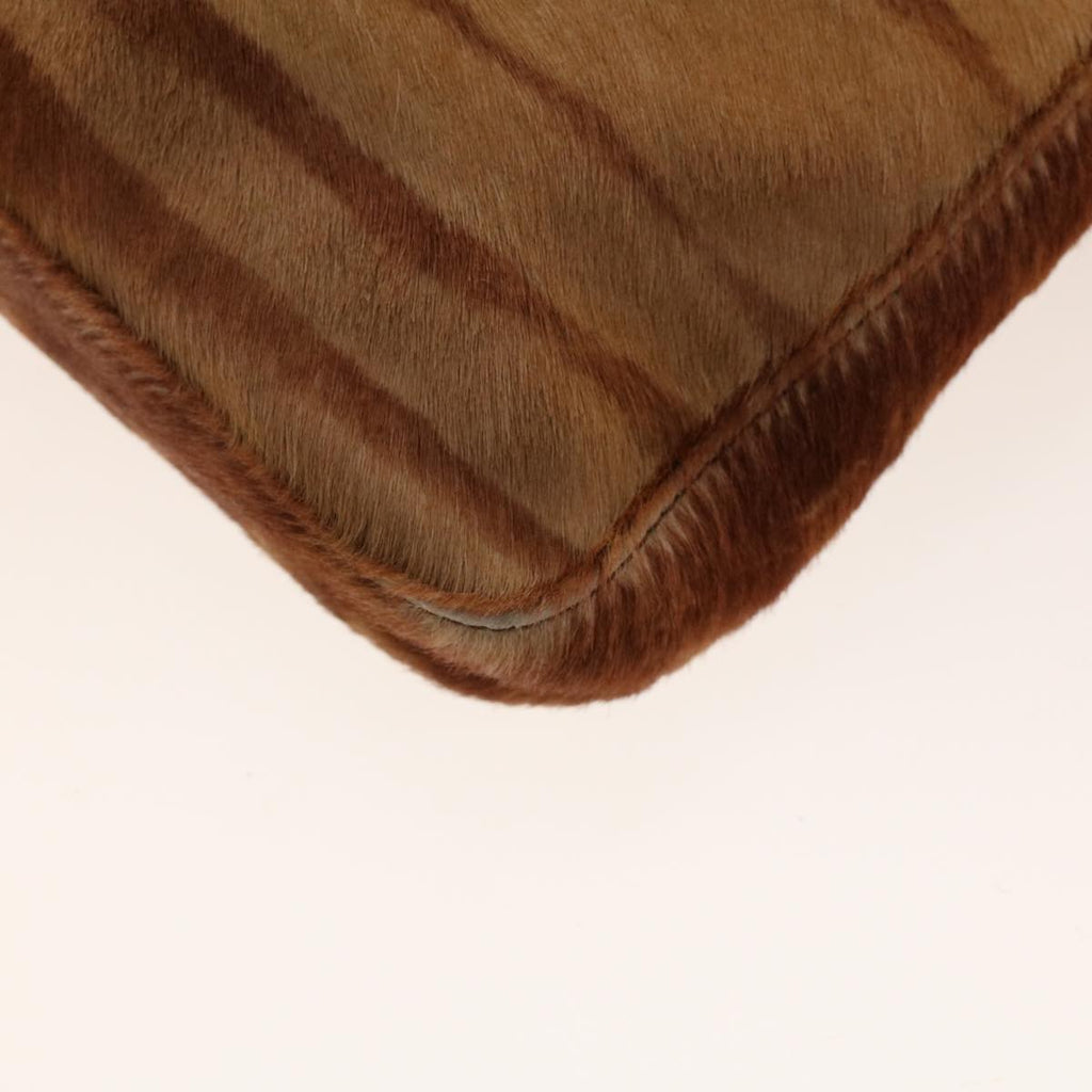FENDI Mamma Baguette Shoulder Bag Harako leather Brown 2354/26569 yk6885B