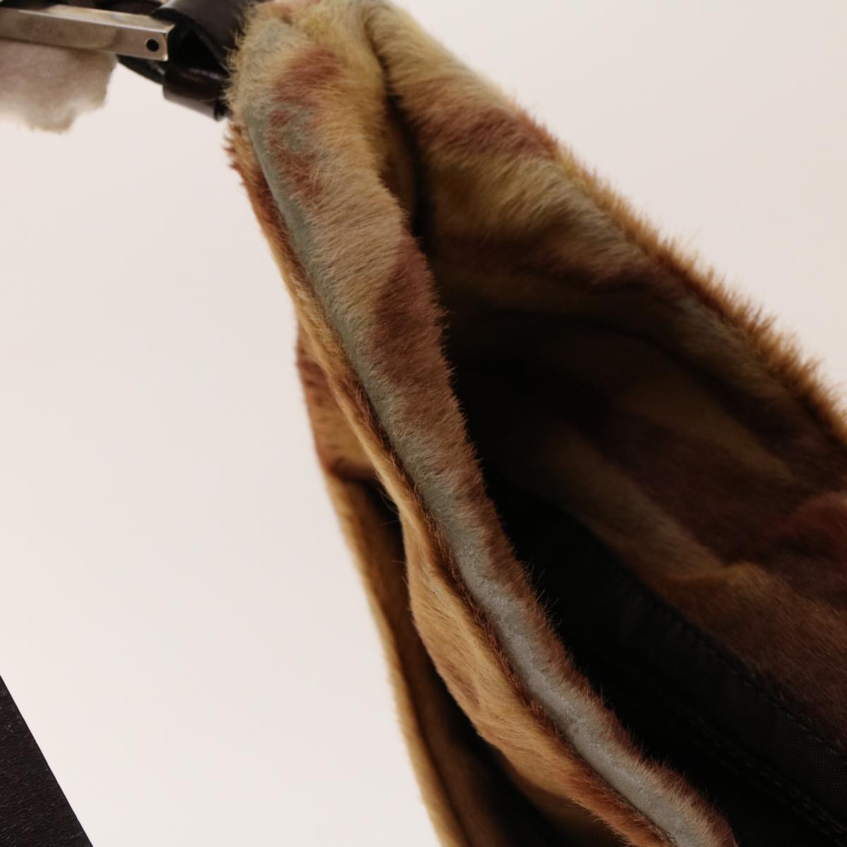 FENDI Mamma Baguette Shoulder Bag Harako leather Brown 2354/26569 yk6885B