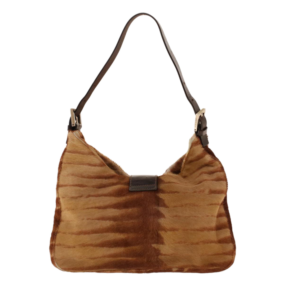 FENDI Mamma Baguette Shoulder Bag Harako leather Brown 2354/26569 yk6885B