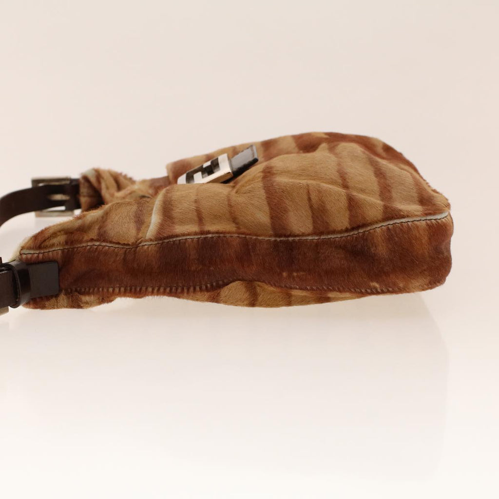 FENDI Mamma Baguette Shoulder Bag Harako leather Brown 2354/26569 yk6885B