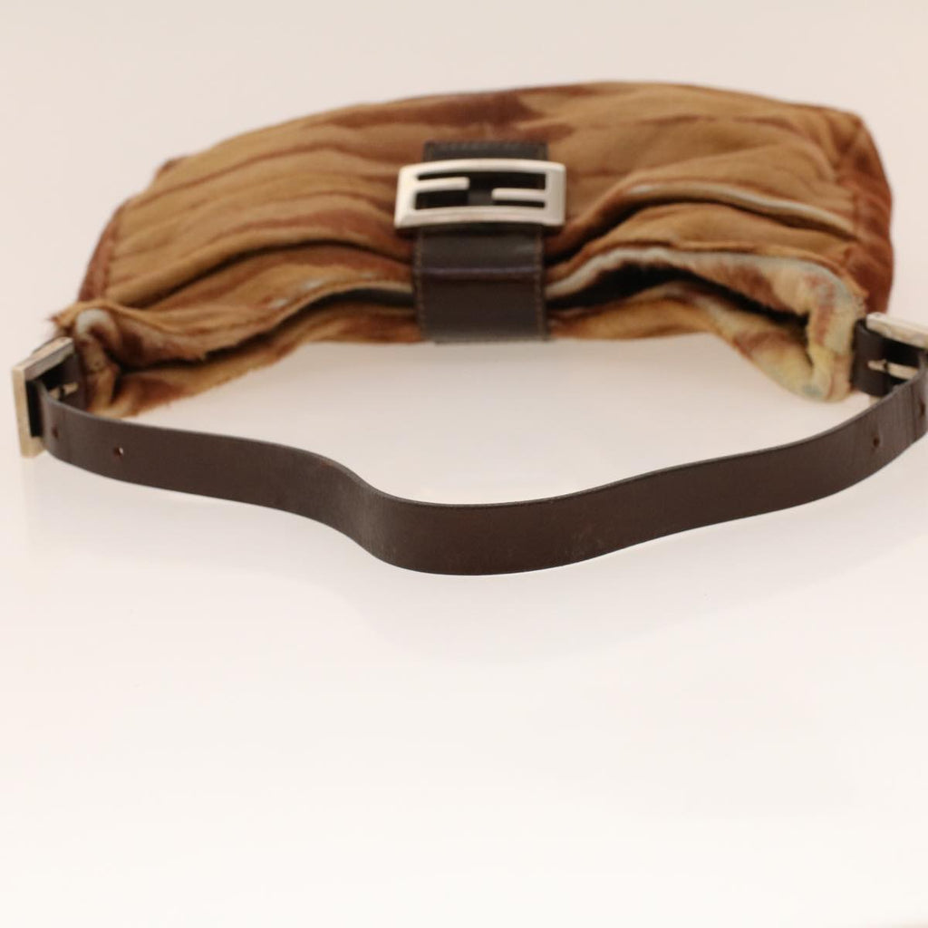 FENDI Mamma Baguette Shoulder Bag Harako leather Brown 2354/26569 yk6885B