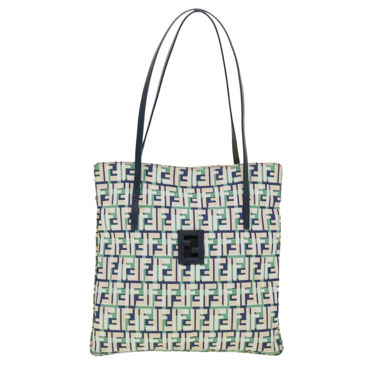 FENDI Zucca Canvas Tote Bag Green yk6886B